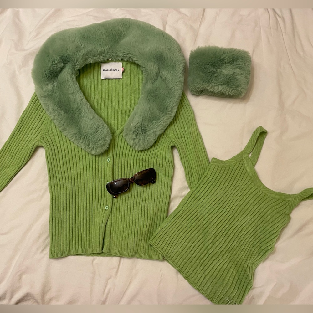 House of Sunny sweater and tank matching set